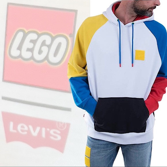 Levi’s X LEGO Men’s Relaxed Multicolor Hoodie - Picture 2 of 16